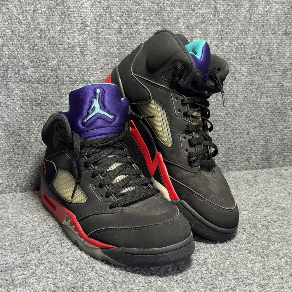 Nike Air Jordan 5 Retro Top 3 Black Red Grape (CZ1786-001) Mens (Size 10.5) Rare